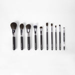 BH Cosmetics Ultimate Essentials 10 Piece Face & Eye Brush Set with Bag