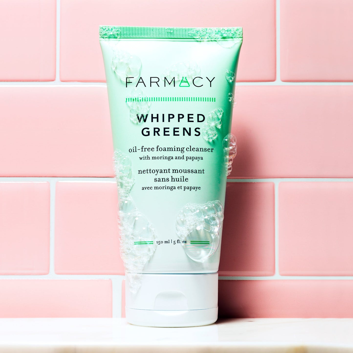 Farmacy Whipped Greens Oil-Free Foaming Cleanser 150ml