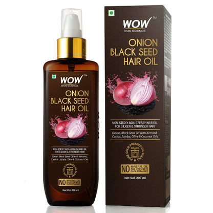 Wow Skin Science Onion Black Seed Hair Oil 200ml