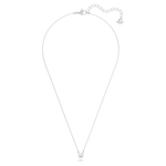 Swarovski Attract Necklace Round, White, Rhodium Plated  5408442