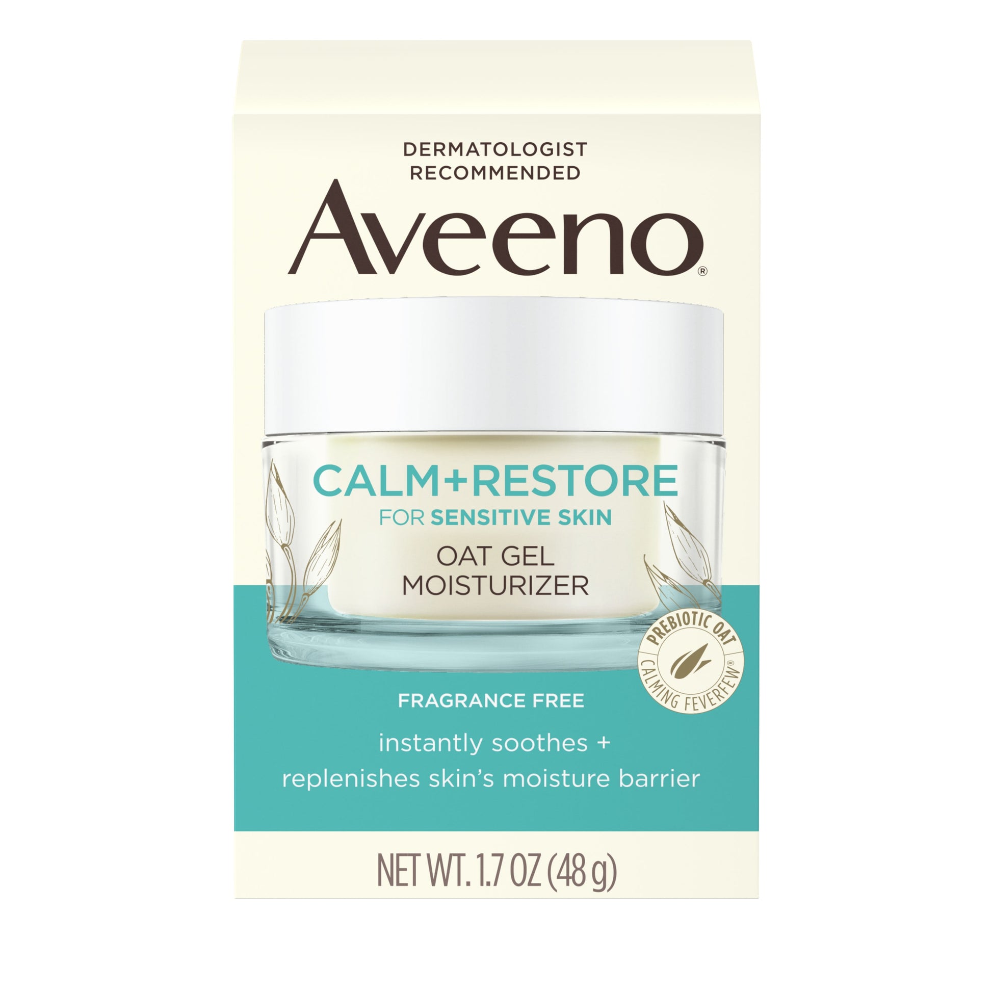 Aveeno Calm + Restore For Sensitive Skin Oat Gel Moisturizer
