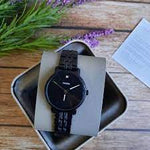 Fossil Lexie Luther Three-Hand Black Stainless Steel Watch