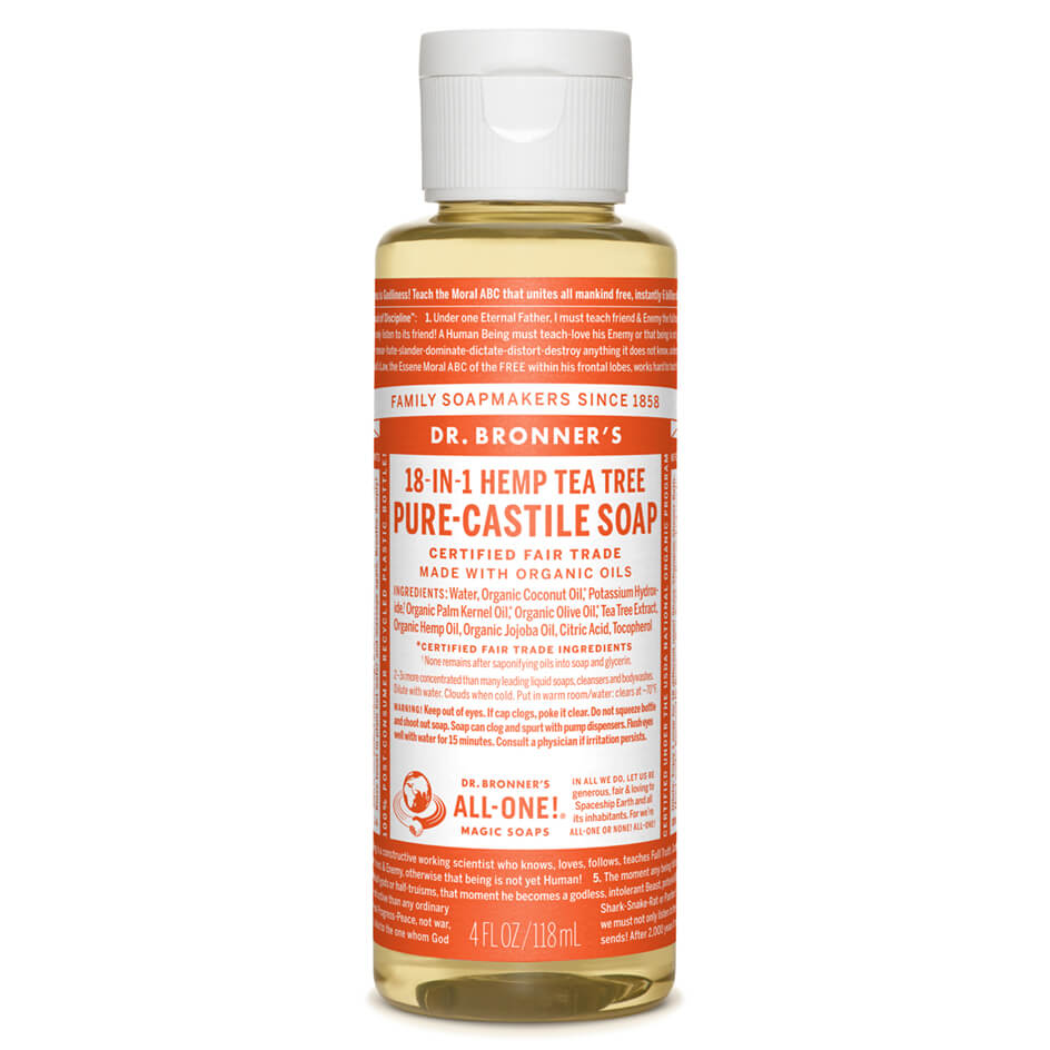 Dr. Bronner's 18-in-1 Pure-Castile Liquid Soap Tea Tree- 118ml