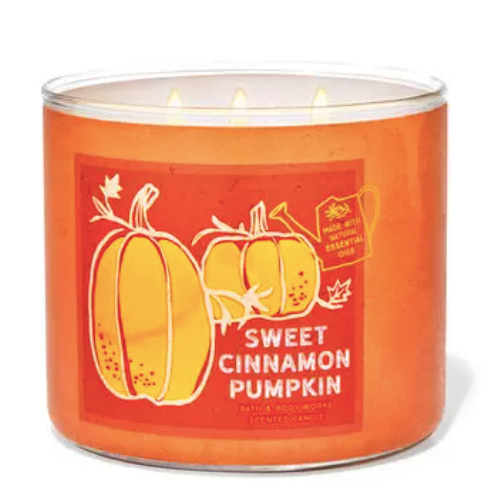 Bath & Body Works Sweet Cinnamon Pumpkin 3-Wick Candle