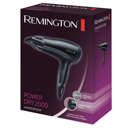 Remington(UK) D3010 Power Dry Lightweight Hair Dryer, 2000 W