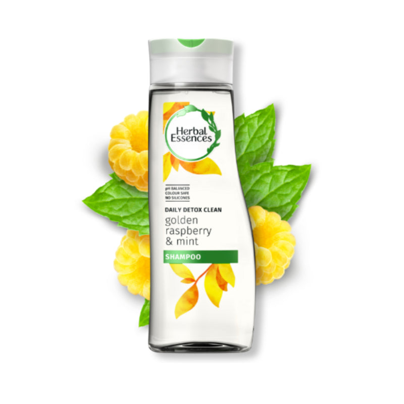 Herbal Essences Daily Detox Clean Golden Raspberry & Mint Shampoo 400ml