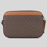 Michael Kors Large Jet Set Item East West Zip Chain Crossbody Brown