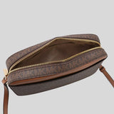 Michael Kors Large Jet Set Item East West Zip Chain Crossbody Brown