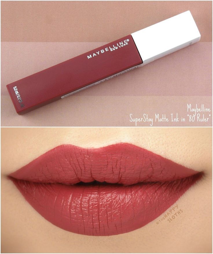 maybelline superstay matte ink liquid lipstick 80 ruler