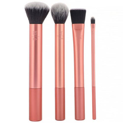 Real Techniques Flawless Base Brushes Set with Stand Pink